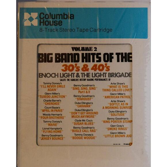 Vintage Big Band Hits 30S 40S Vol 2 Columbia House 8-Track Stereo Cartridge - Picture 3 of 4